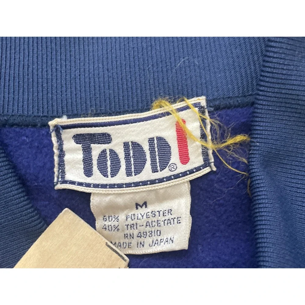 Vintage Todd 1 Track Jacket Size M – Blue & White‎ Stripes 1980s–1990s